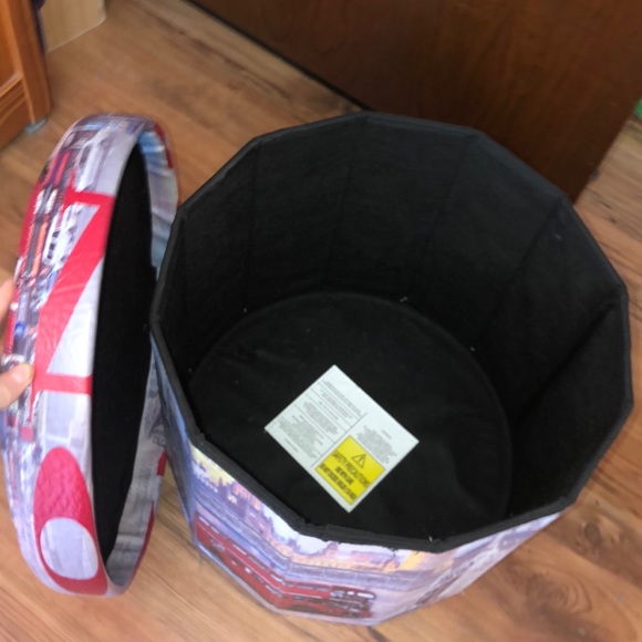 Foot rest/ storage compartment, with Paris design - Picture 4 of 6